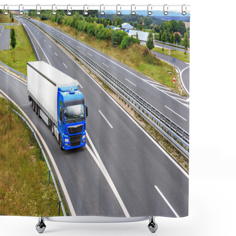 Personality  The Cargo Truck Shower Curtains