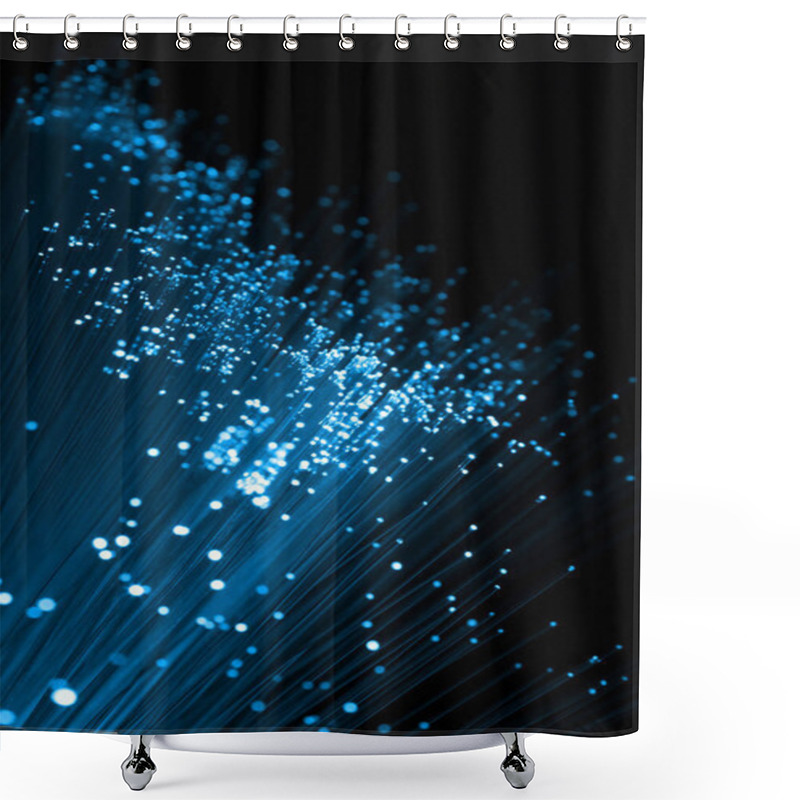 Personality  Fiber Optics Background With Light Spots Shower Curtains