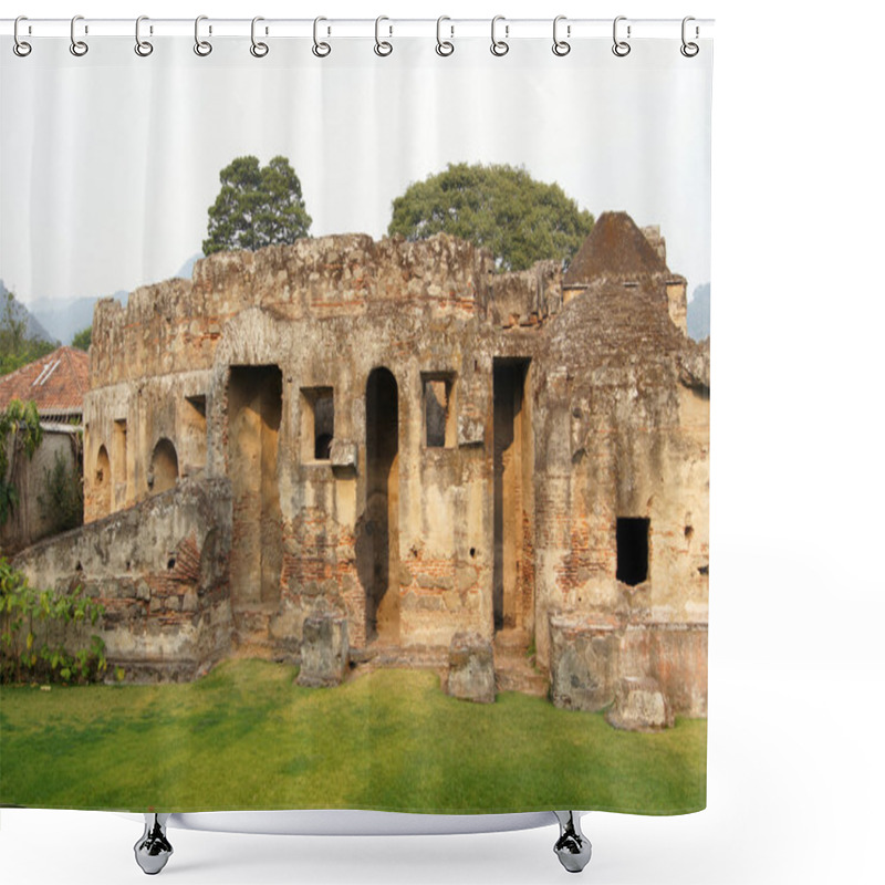 Personality  Ruins In Antigua Shower Curtains