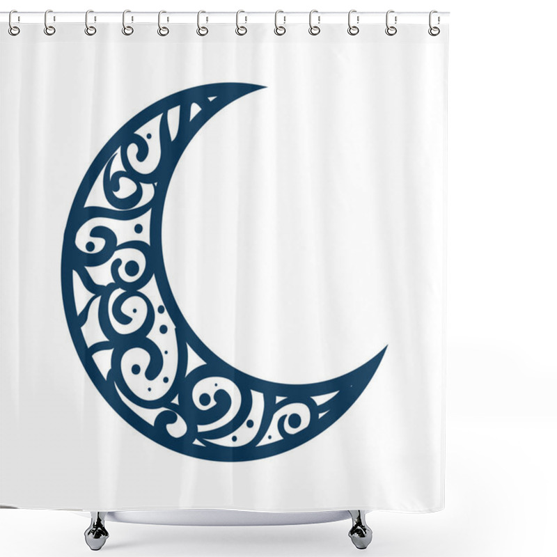 Personality  Ramadan Kareem Moon Decorative Shower Curtains