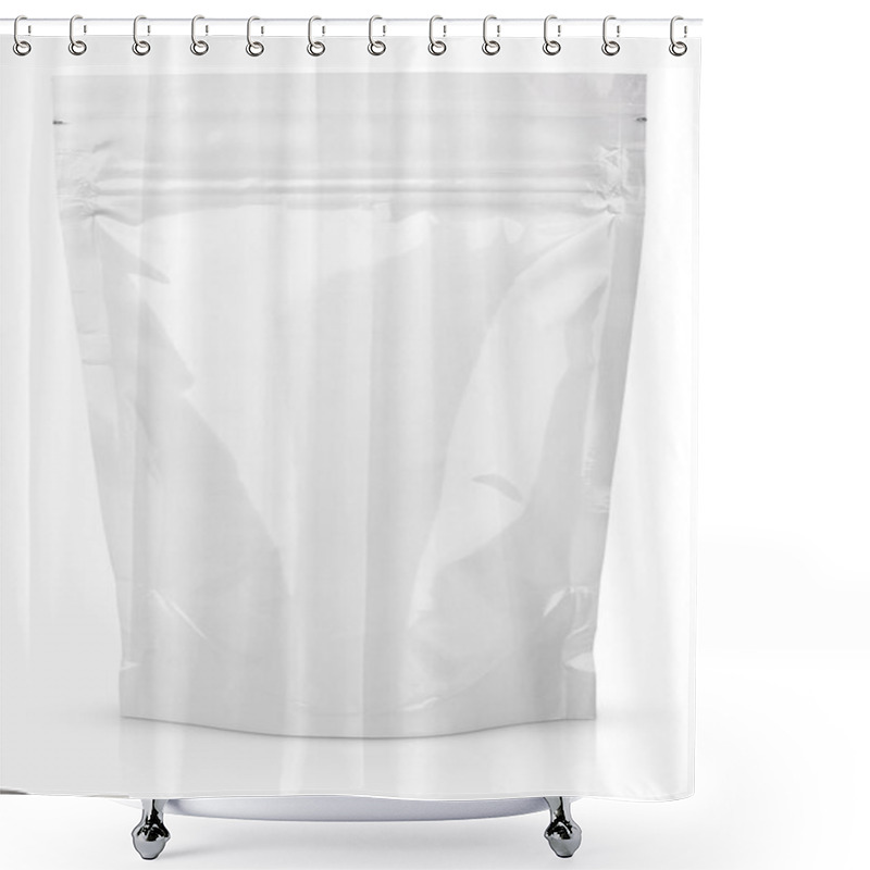 Personality  White Blank Foil Or Plastic Sachet With Valve And Seal Shower Curtains