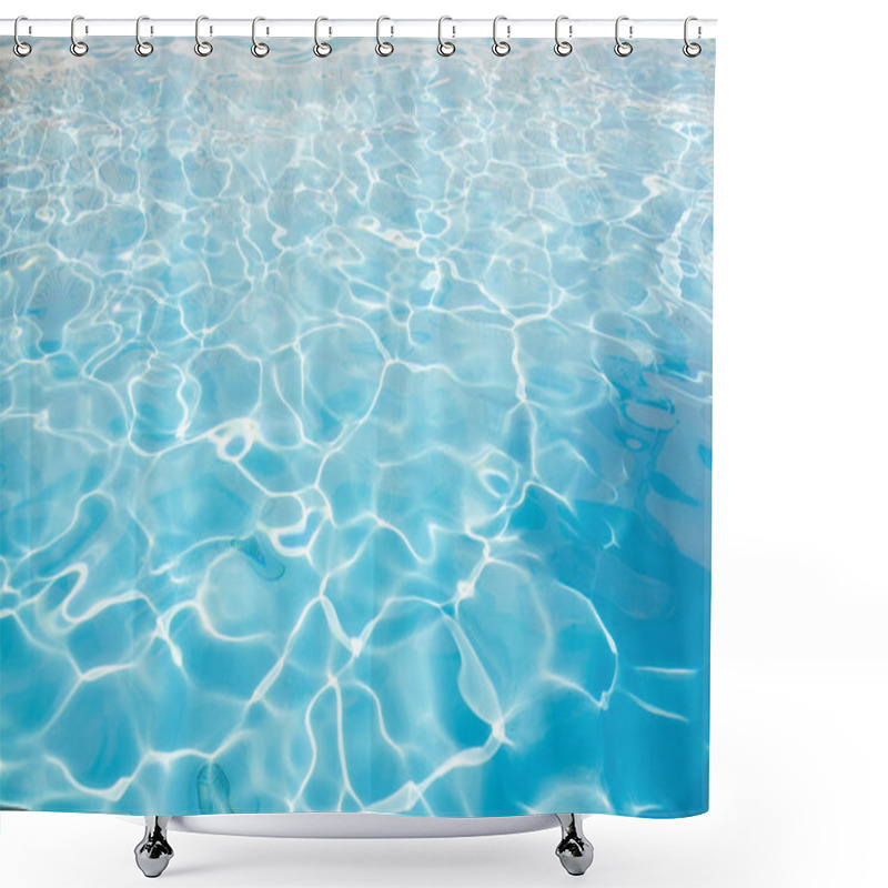 Personality  Hotel Swimming Pool With Sunny Reflections Shower Curtains