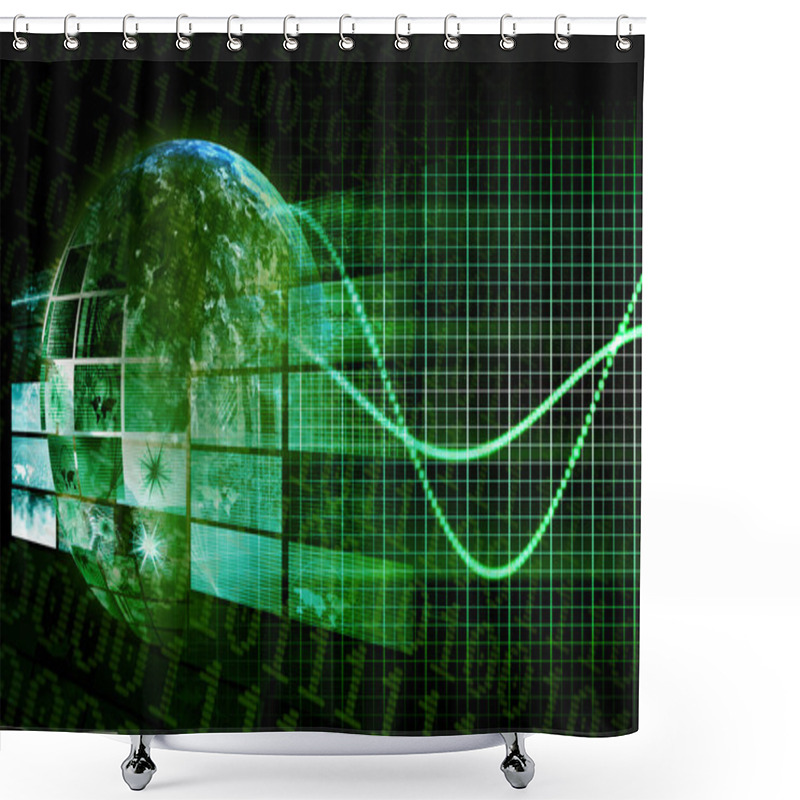 Personality  Technology Platform Shower Curtains