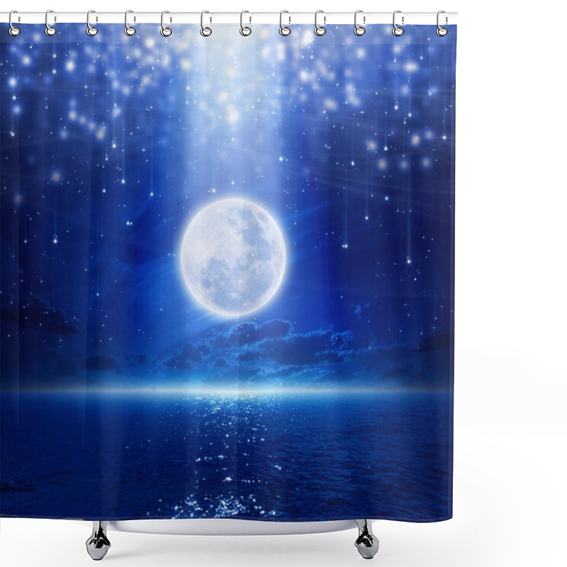 Personality  Full Moon Party  Shower Curtains