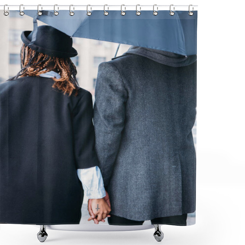 Personality  Love Couple In Rainy Day. Fashion Style Shower Curtains