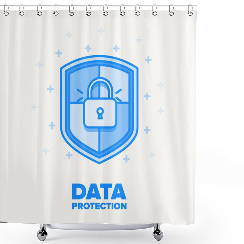 Personality  Data Protection Concept Shower Curtains