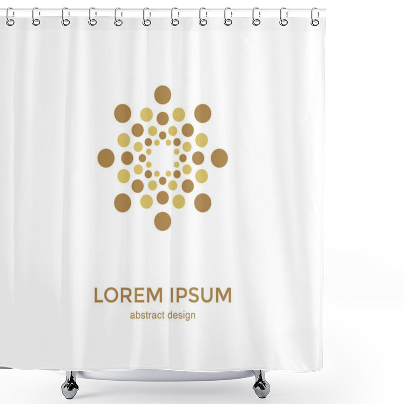 Personality  Halftone Dots Forms Shower Curtains