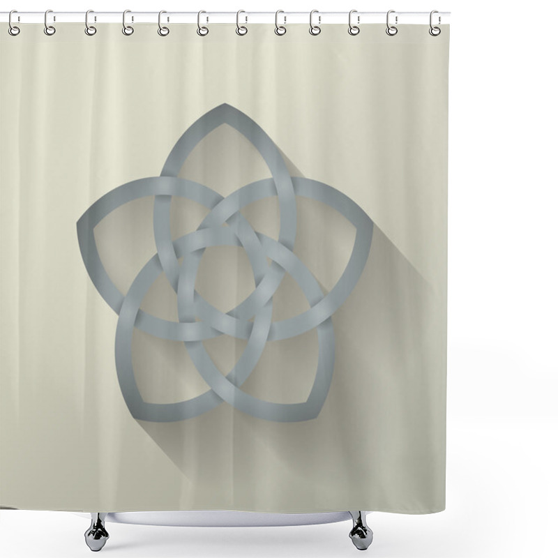 Personality  5 Point Celtic Knot Shower Curtains