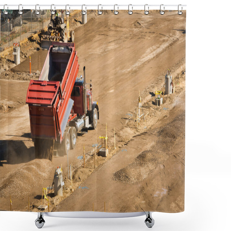 Personality  Dump Truck Shower Curtains