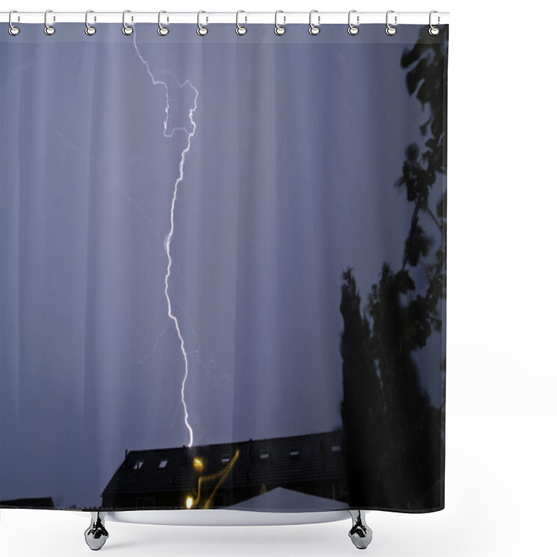 Personality  Thunderstorm In The Netherlands Shower Curtains