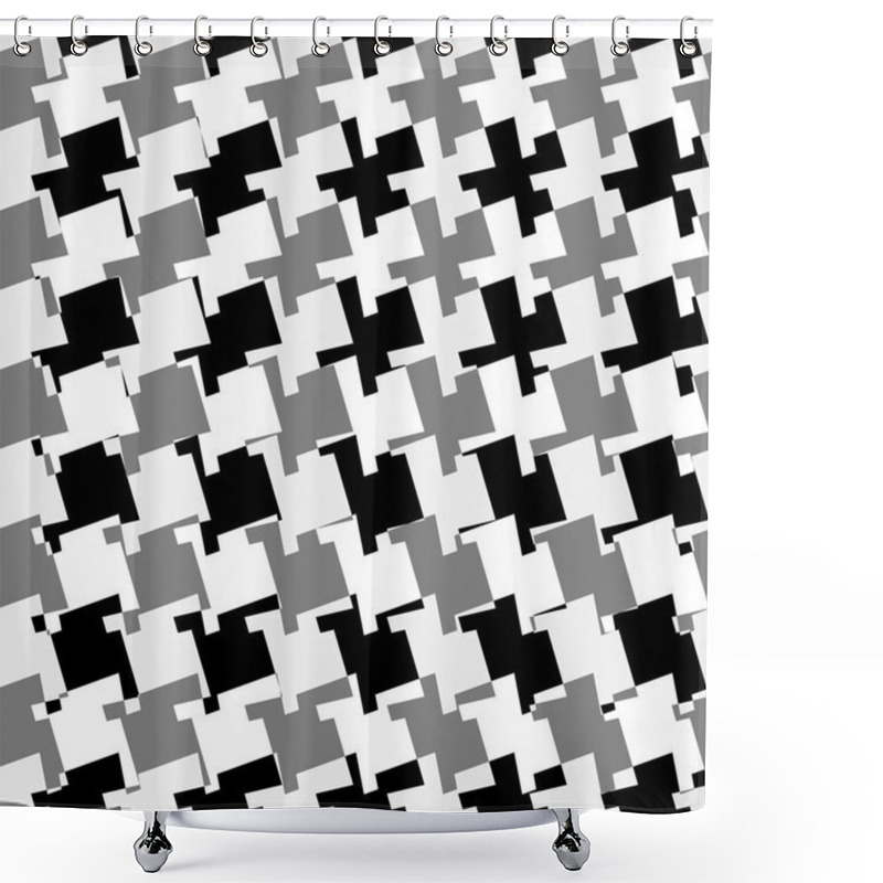 Personality  Seamless Geometric Background. Shower Curtains