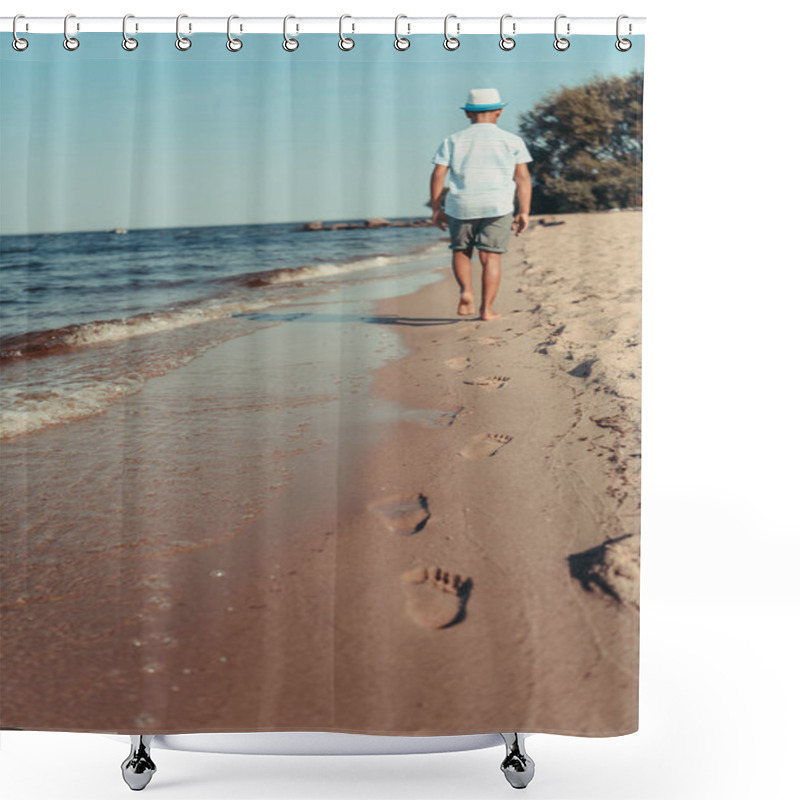 Personality  Footprints Shower Curtains