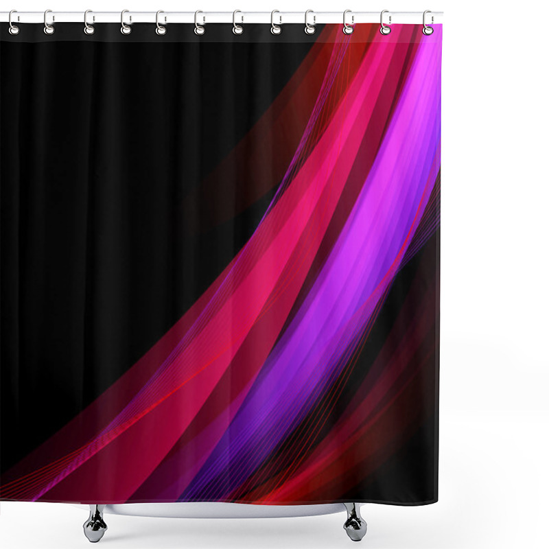 Personality  Dark Purple Abstract Background Shower Curtains