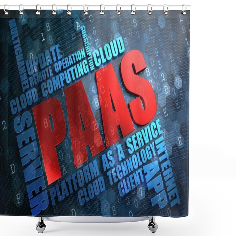 Personality  PAAS. Wordcloud Concept. Shower Curtains