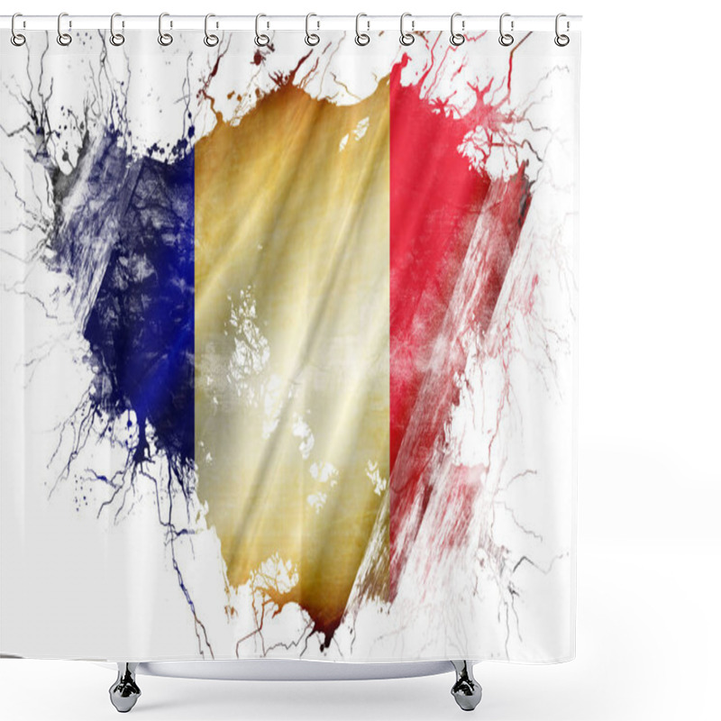 Personality  Grunge Old France  Flag Shower Curtains