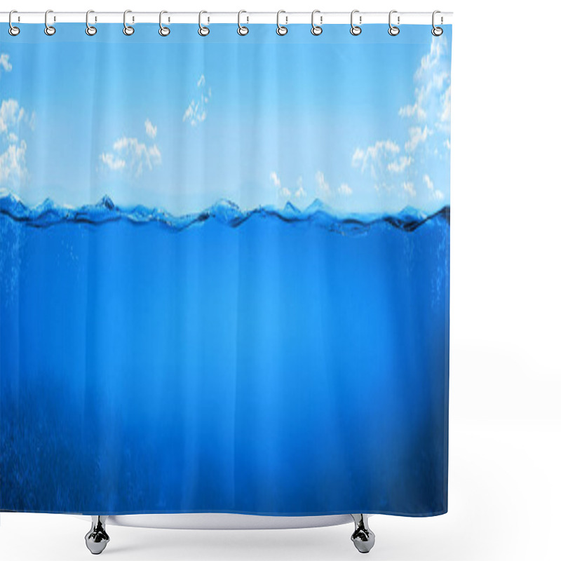 Personality  Underwater Background Illustration Shower Curtains