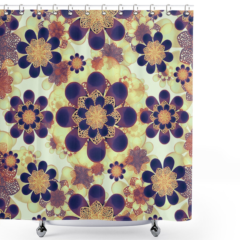 Personality  Luxury Decorative Symbols Background Shower Curtains