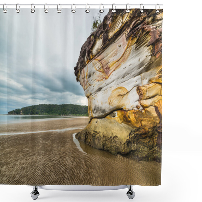 Personality  Sandstone Cliff Shower Curtains