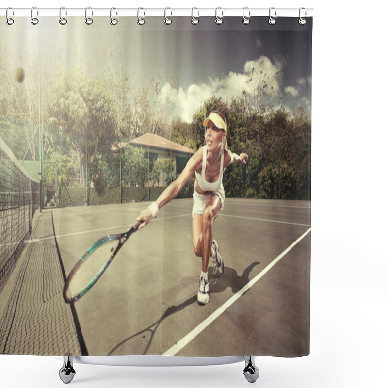 Personality  Tennis Shower Curtains