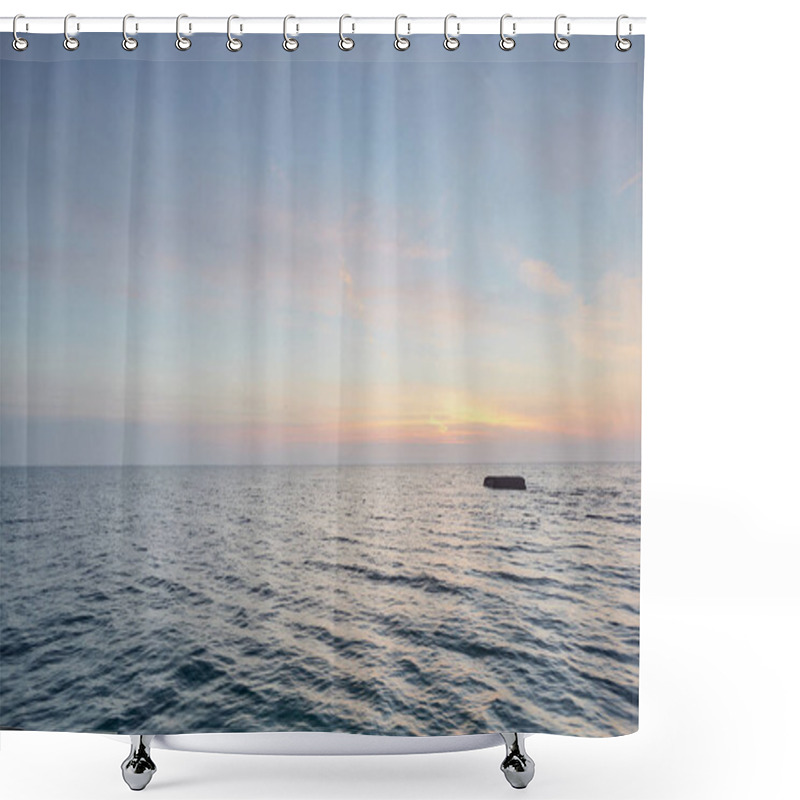 Personality  Sunset Over The Black Sea Shower Curtains