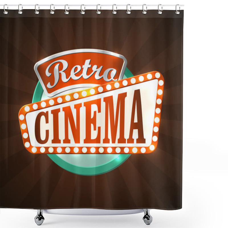 Personality  Retro Cinema Shower Curtains