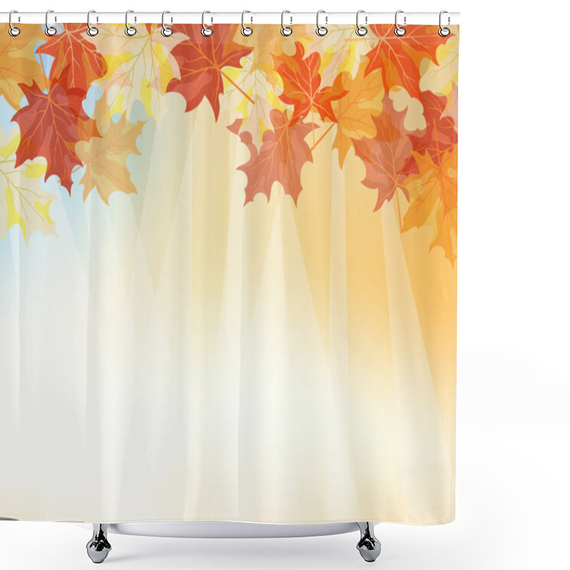 Personality  Autumn Background Shower Curtains