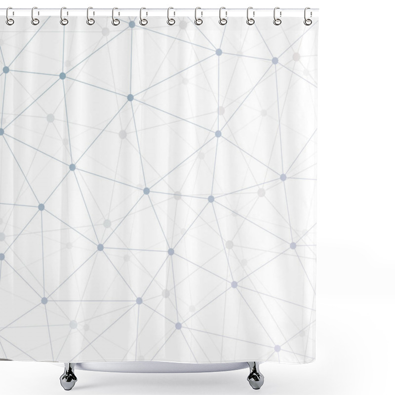 Personality  Abstract Triangles Background Shower Curtains