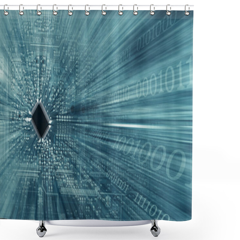 Personality  Electronic Chip Shower Curtains