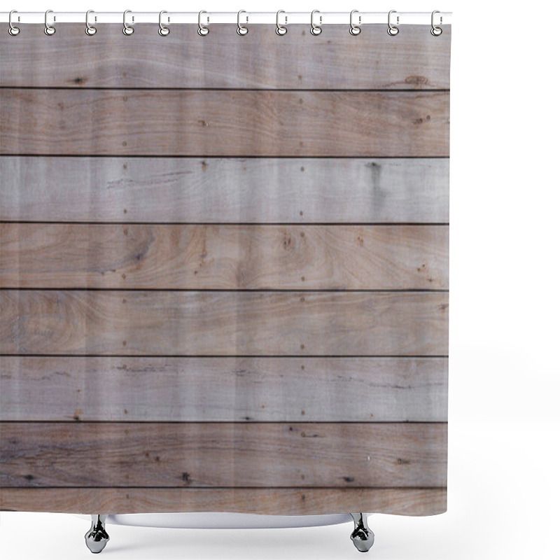 Personality  Grunge Wood Plank Texture With Natural Grain / Background Texture / Interior Material Shower Curtains