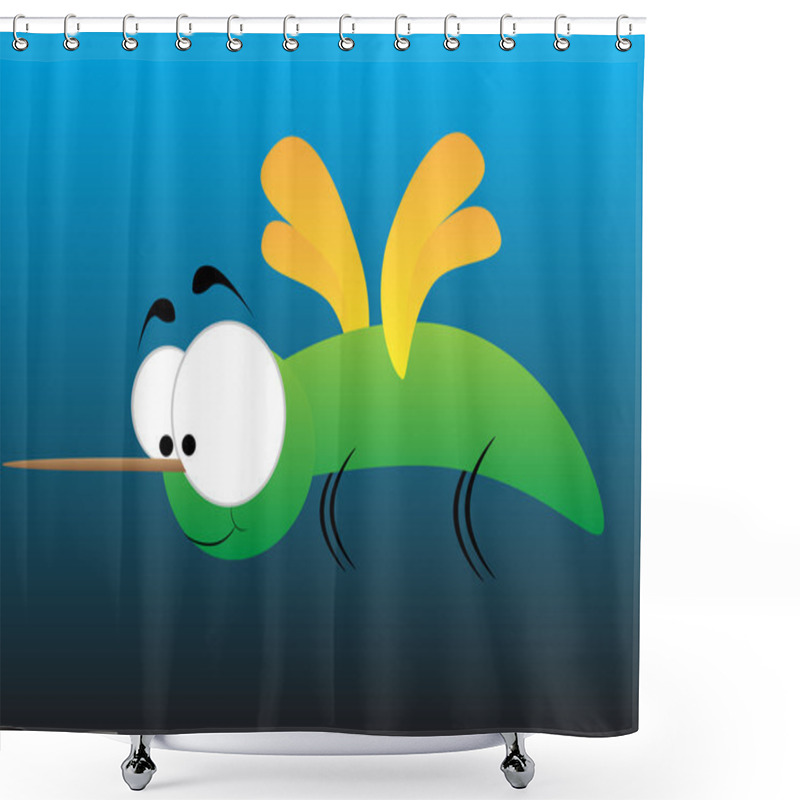 Personality  Jolly Green Mosquito Shower Curtains