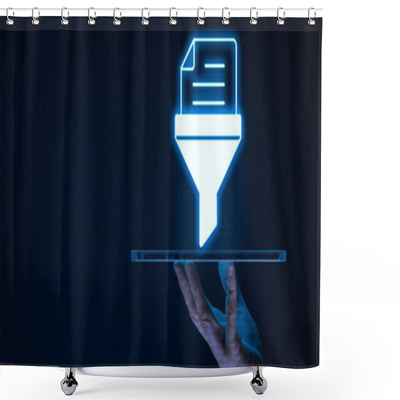 Personality  Data Extraction Is The Process Of Retrieving And Collecting Data From Various Sources For Further Analysis, Transformation, And Storage Shower Curtains