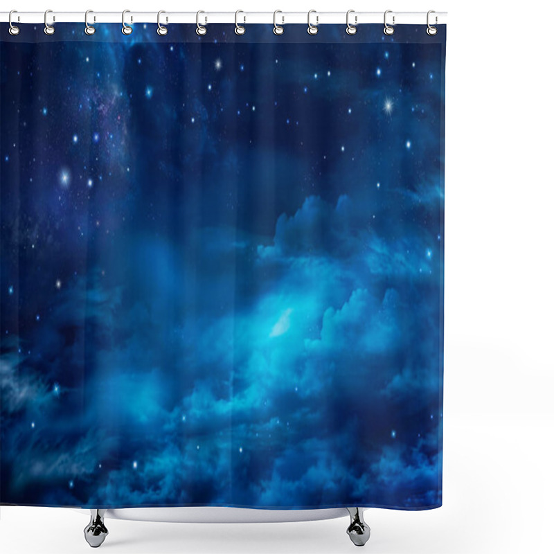 Personality  Stars In Space Or Night Sky - Fairy Night Sky With Stars And Clouds. Shower Curtains