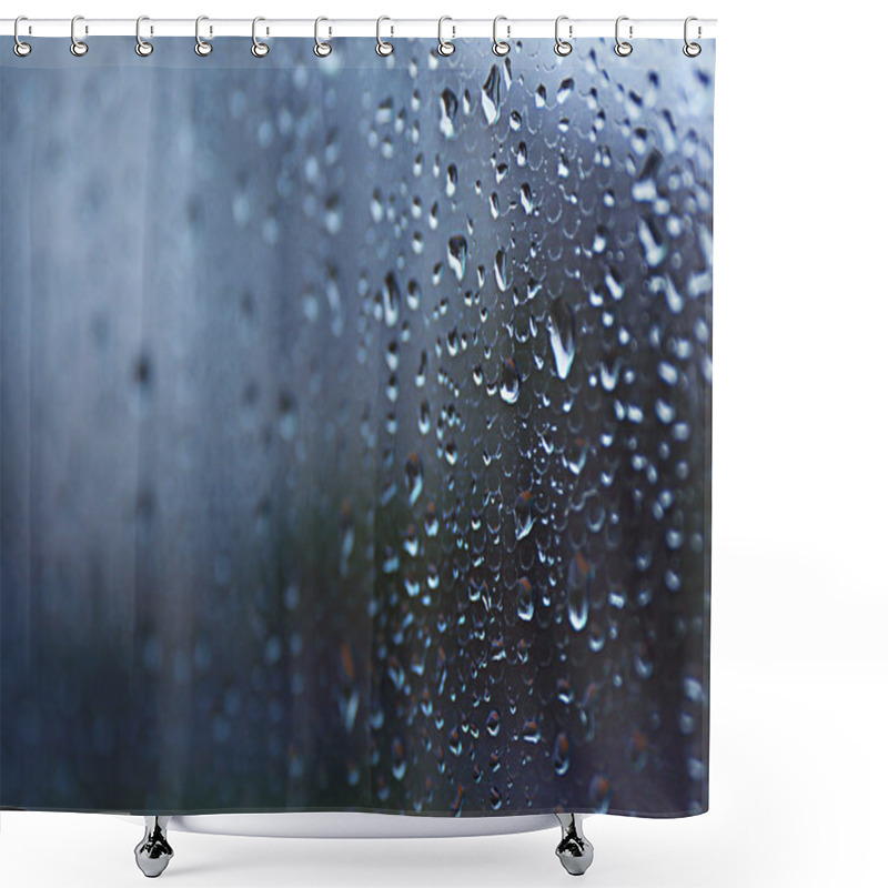 Personality  Rain Drops On Window Shower Curtains