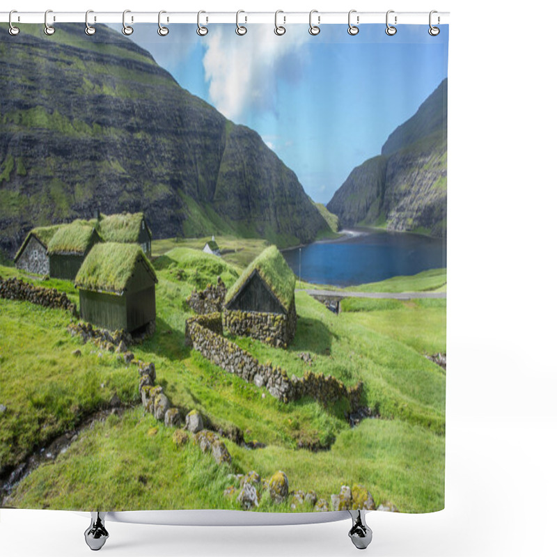 Personality  Saksun, Faeroe Islands. Shower Curtains