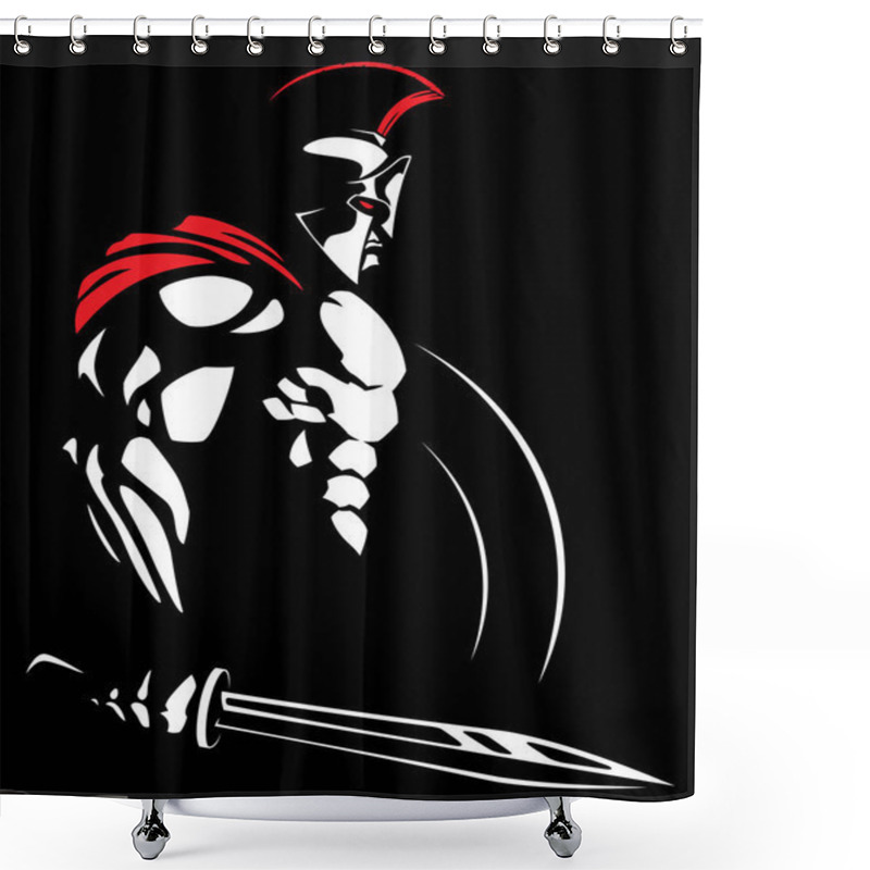 Personality  Spartan Warrior 2 Shower Curtains