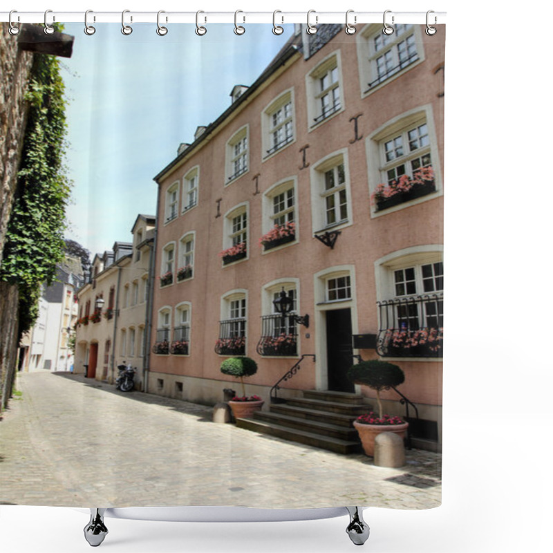 Personality  Old Street In Luxembourg Shower Curtains