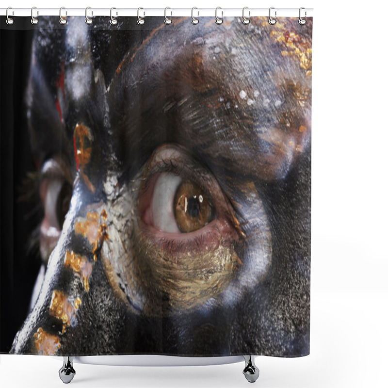 Personality  Body Art - Butterfly Totenkopf Shower Curtains