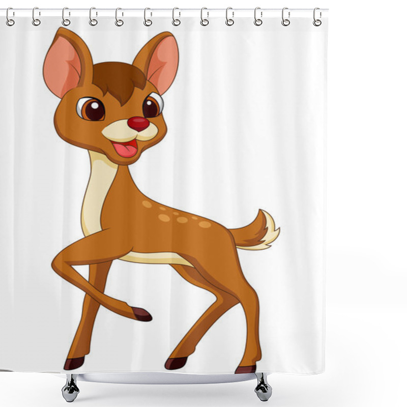 Personality  Cute Fawn Shower Curtains