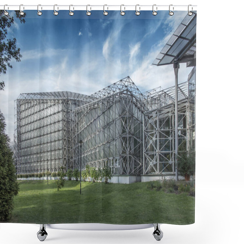 Personality  Building Of The Palm House In Gliwice In Poland  Shower Curtains