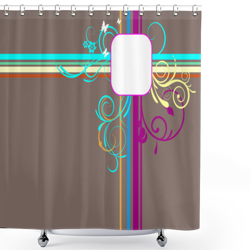 Personality  Floral Graphic Design Shower Curtains