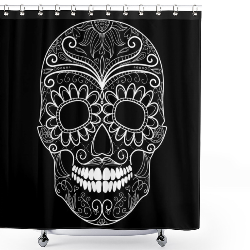 Personality  Day Of The Dead Shower Curtains