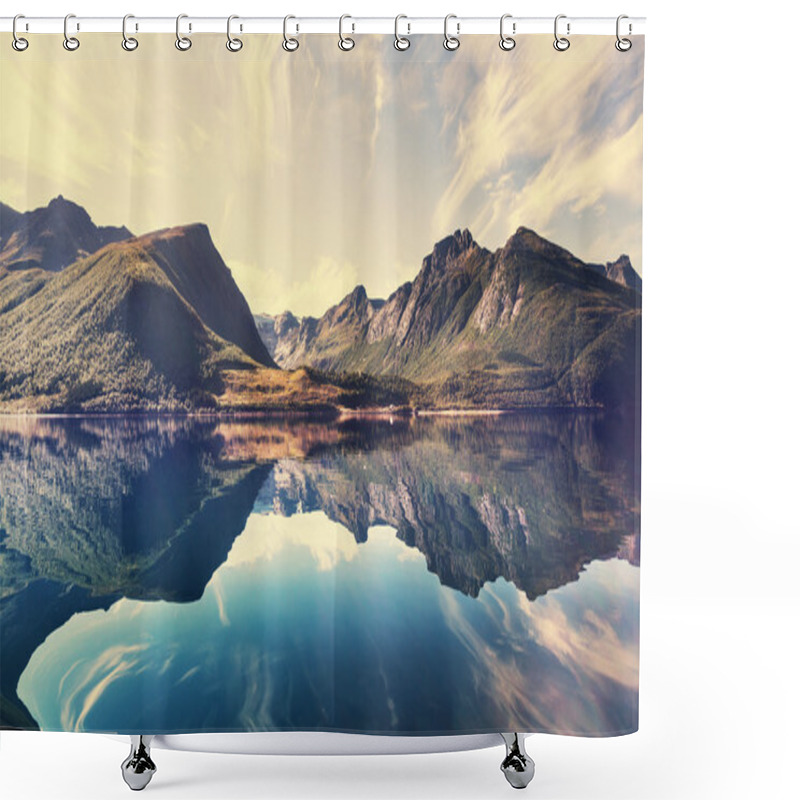 Personality  Norway Landscape Shower Curtains