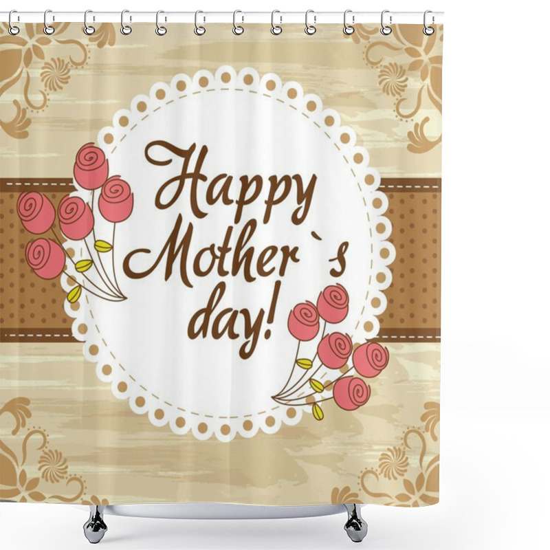 Personality  Happy Mother Day Shower Curtains