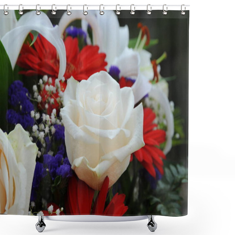 Personality  View Of Beautiful Spring Flowers Shower Curtains