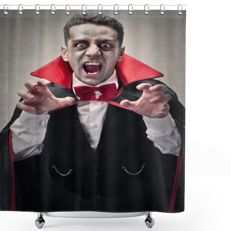 Personality  He Is A Dracula Shower Curtains