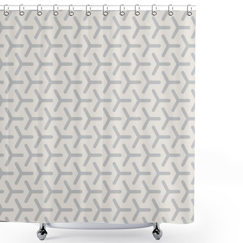 Personality  Abstract Geometric Triangle Seamless Pattern Background Shower Curtains