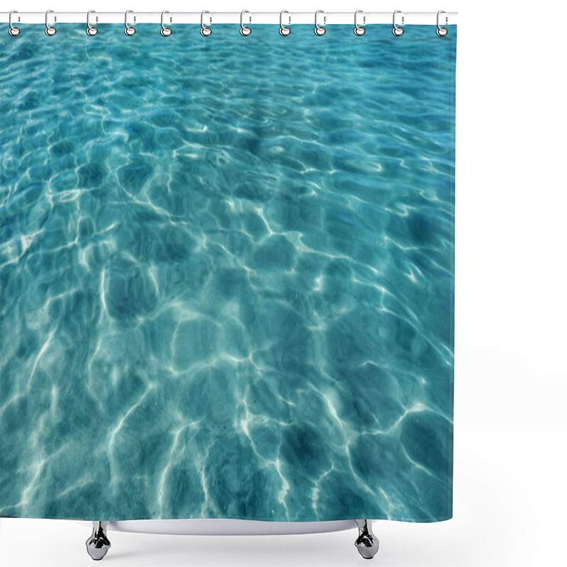 Personality  View On Ocean Water With Ripples And Flecks Shower Curtains