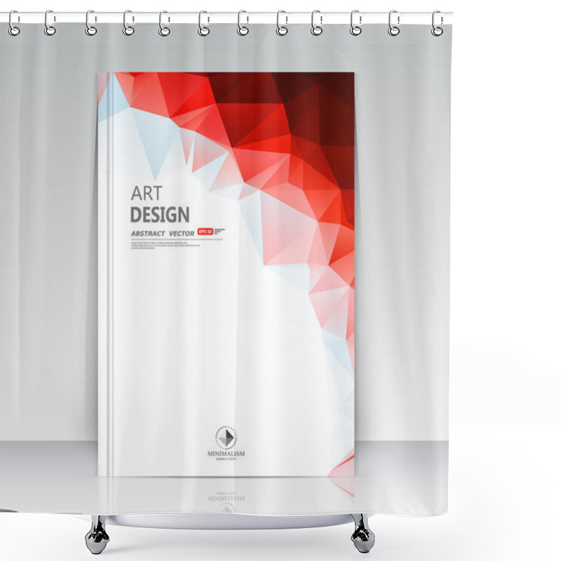 Personality    Abstract Composition. Red Polygonal Texture. Triangle Part Construction. Brochure Title Sheet. Creative Figure Icon. Rubine Diamond Facet. Crystal Glass Ad Surface. Transparent Banner Form. Flyer Font Shower Curtains