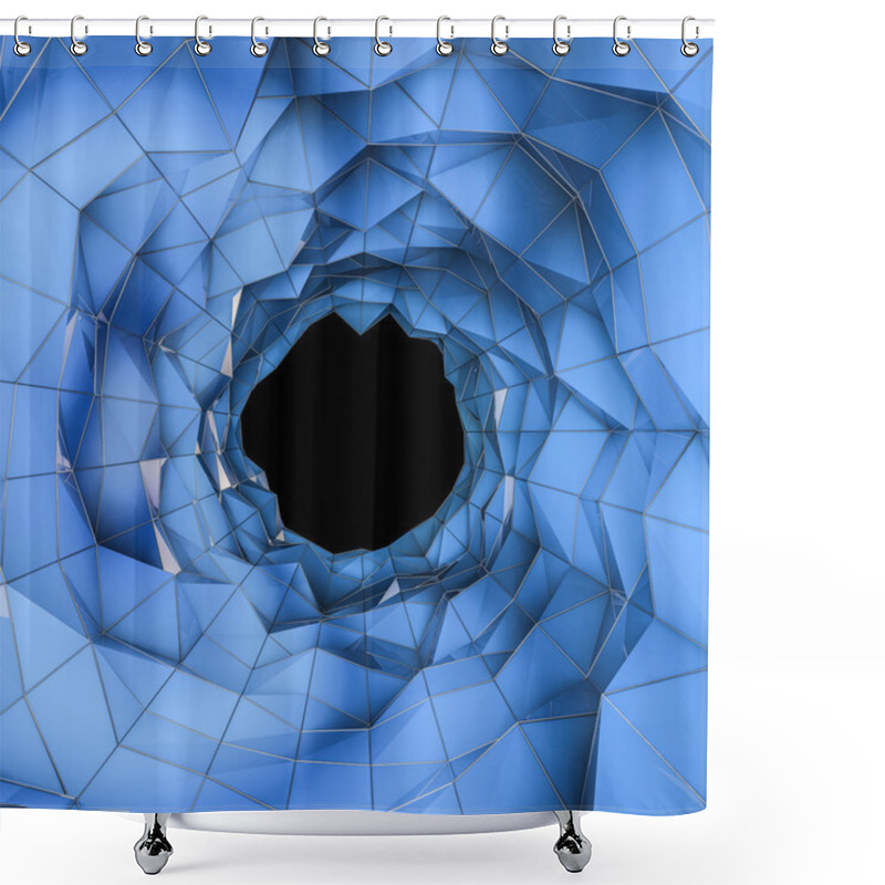 Personality  Low Poly Tunnel Shower Curtains