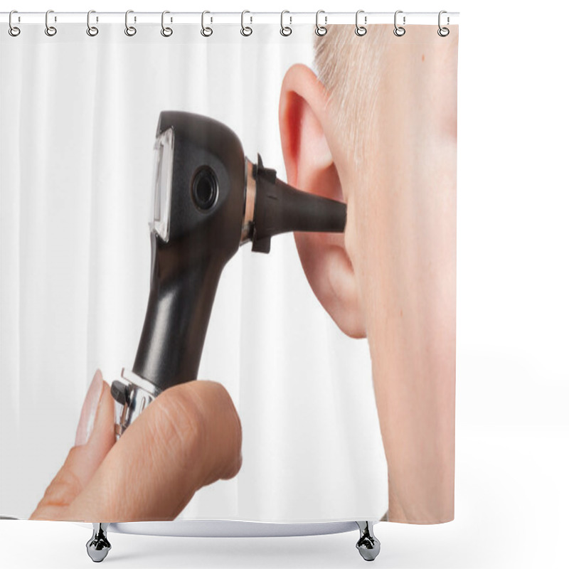 Personality  Examination With The Otoscope Shower Curtains